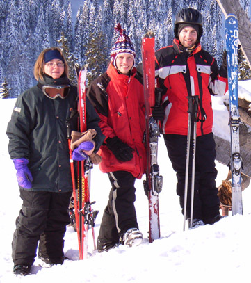 Wiltrud, ich, Martin (v.l.)