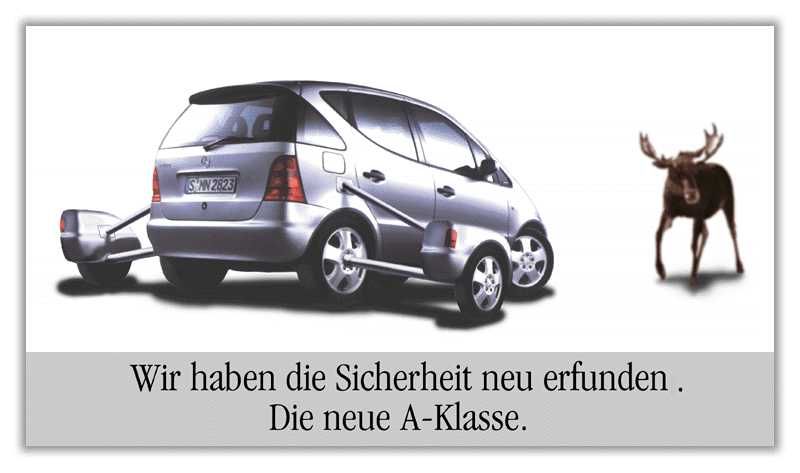 Die A-Klasse von Mercedes ist jetzt sicher.